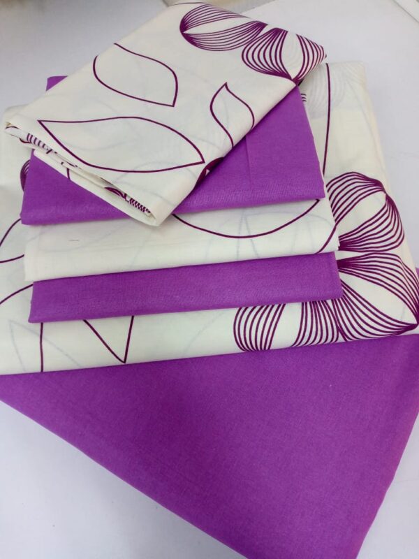 7*7 Quality cotton Mix and Match Bedsheets (2bedsheets and 4 pillow covers) - Image 3