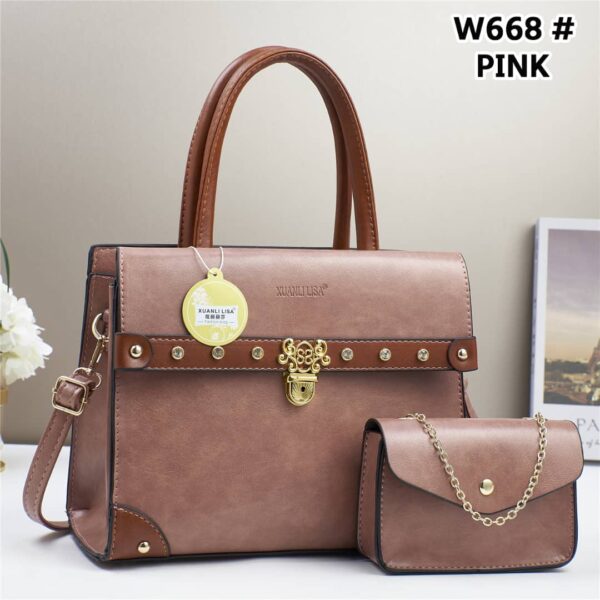 Fashion 2pcs leather in style handbags - Image 8