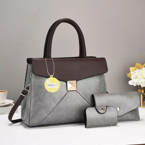 PU Fashionable Leather 3pc handbags